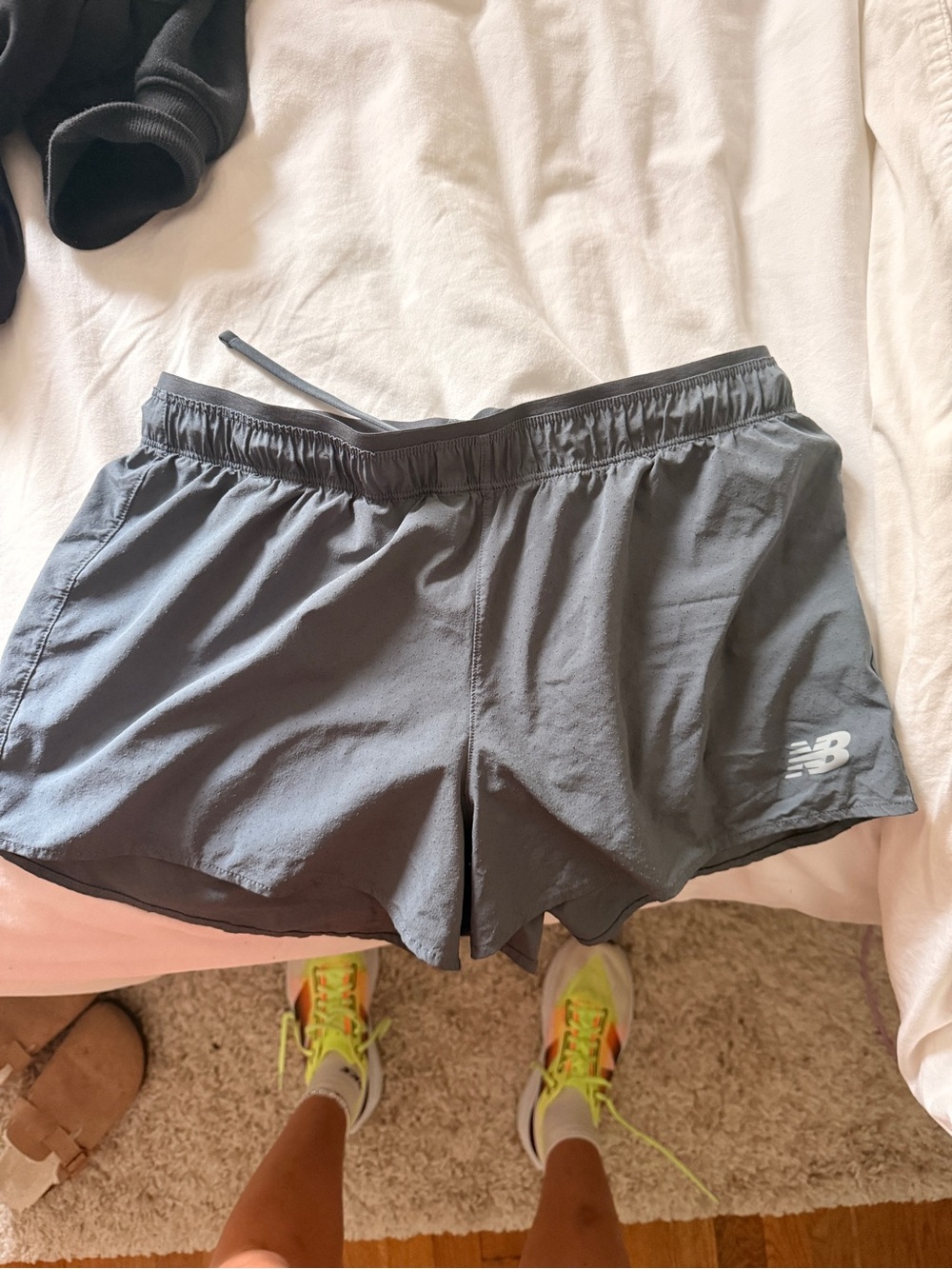 New Balance Women's Dark Gray Athletic Running Shorts